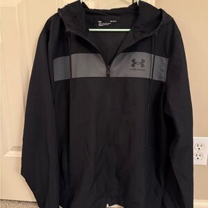 Under Armour Men's Black and Gray Windbreaker